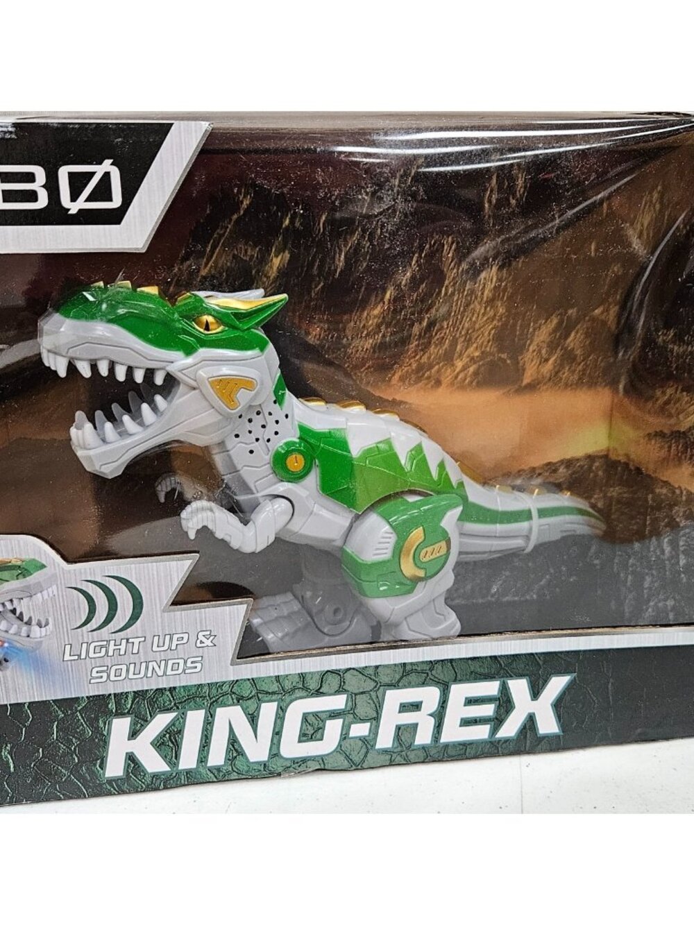 Vivitar Dinosaur Toy Robo King Rex w/ Lights Up & Sounds Electronics NEW 8+
